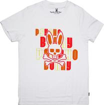 Outlet Camiseta Psycho Bunny B6U431 Masculina - Branca