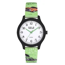 Relogio Analógico para Criança Daniel Klein DK.1.12765-1 DKLN Kids / Pulseira de Silicone - Verde/Preto