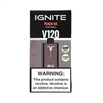 Dispositivo Descartavel Ignite V120 12000 Puffs Black Peach Ice