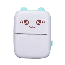 Mini Impresora Portatil Instantenea com Bluetooth - Branco/Azul Claro