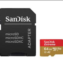 Memoria Micro SD Sandisk 64GB Extreme 170-80MB/s U3 SDSQXAH-064G-GN6AA