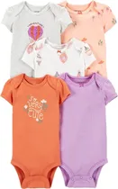 Body Carter's 1P567010 - Feminino (5 Unidades)