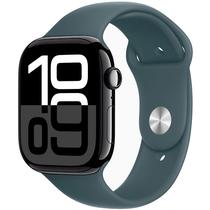 Apple Watch Series 10 46 MM/M/L MWX13LW A2999 GPS - Jet Black Aluminum/Lake Green Sport