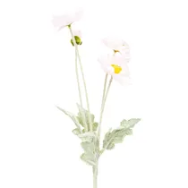 Flores Artificiais Decorativas - Rosa e Branco