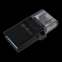 Pendrive Kingston Microduo 3 G2 64GB USB 3.2 - Preto DTDUO3G2/64GB