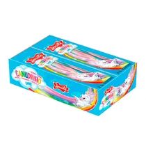 Bala de Gelatina Docile Canudinho Unicornio Morango Cítrico 12X15G