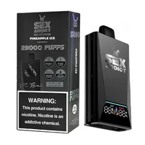 Pod Descartável Sex Addict Black S280 Pineapple Ice 28.000 Puffs