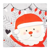 Capa de Travesseiro Natalina 43X43CM Papai Noel