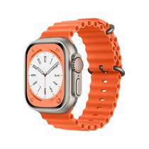 Relogio Smartwatch Ultra Big 2.01" / com 7 Pulseiras - Laranja