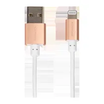 Cabo USB para iPhone Magnovox MAC5329-Mo Lightning 1M - Branco e Dourado