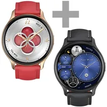 Relogio G-Tide R5 com Bluetooth - Preto + G-Tide R5 - Dourado/Vermelho