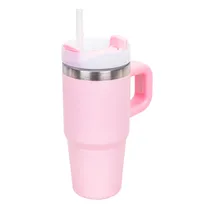 Copo Térmico Ccom Alça 400ML - Rosa