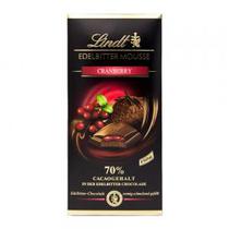 Barra Chocolate Lindt Amargo 70% Mousse de Cranberrie 150G