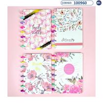 Agenda Estampada com Aneis - Varios Designs - F0359