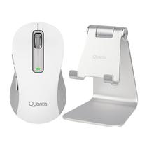 Combo Mouse Quanta QTMOI40 Blanco+Sop