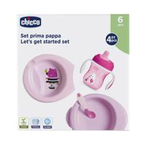 Chicco Nursery Set de Comida c/Cuchara Rosa 6 M Detalles En El Producto 6M+ Rosa