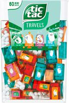 Bala Tic Tac Travels Con 60 Mini Caixas - 228G