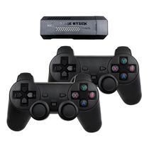 Console X2+ Game Stick 4K +10000 Jogos 2 Controles - Preto