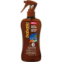 Protetor Solar Babaria FPS6 Spray Oleo com Bronzeador - 300ML