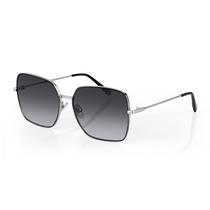 Oculos de Sol Feminino Daniel Klein DK4322-3 / Estilo Tamanho Grande - Preto/Prata