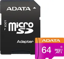 Memória Micro SD Uhs-I Adata Flash AUSDX64GUICL10-RA1 64GB 80MB/s