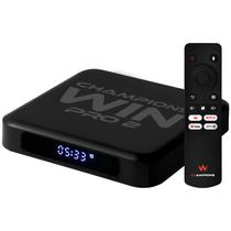 Receptor Fta Champions Win Pro 2 4K Ultra HD com Wi-Fi de 16GB/2GB de Ram - Preto