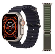 Smartwatch Blulory Glifo 9 Ultra 49MM - Preto/Verde