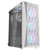 Gabinete Gamer Darkflash DK352 e-ATX / 4 Cooler / RGB - Branco