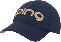 Boné Ping Ladies G LE3 Cap 37100-01 Azul Marinho/Dourado - Feminino