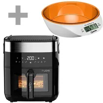 Kit Fritadeira + Grill 2 Em 1 Quanta QTFEG550 1.500 Watts 5.5 Litros 220V ~ 50HZ + Balança QTBLC9000