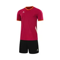 Short Sleeve Football Set (Adults) Wine Red XL