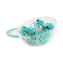 Kit de Sujetadores Y Clips de Papel Tilibra Aqua 324940