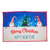 Tapete Natalino Decorativo 38X58 CM com Estampas de