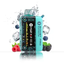 Vape Descartáve Pyne Pod Boost Pro 20000 Puffs com 5% Nicotina - Blue Razz Ice