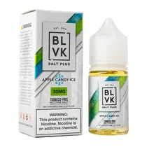 Liq BLVK Salt 35MG Plus - Sour Apple Ice