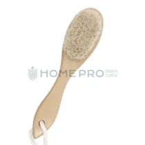 Escova de Madeira Cor Creme com Cordão