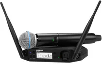 Microfone Shure GLXD24+/B58-Z3 Sem Fio Preto