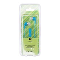 Fones de Ouvido Coby CE-103 - 3.5MM - com Microfone - Azul