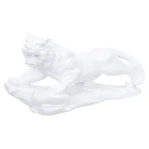 Estatueta Decorativa Felino 45 CM Branca