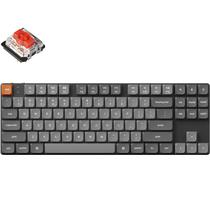 Teclado Gamer Mecanico Keychron K1 Max RGB Sem Fio Switch Red - Preto/Cinza (Ingles)