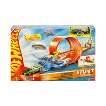 Pista de Juego Mattel Hot Wheels Stunt Tracks Loop Stunt Champion GTV13
