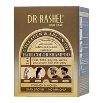 Shampoo Tinta DR Rashel com Colageno e Oleo de Argan Caixa com 10 Unidades X 25ML