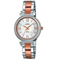 Relogio Feminino Casio LTP-E409RG-7AVDF Rosa Ouro/ Prata