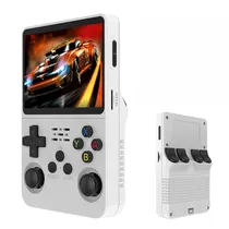 Consola Game Portatil R36S DDR3L / Tela 3.5" / 1GB / 3D / TF / 3500MAH - Branco