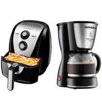 Mondial Freidora Airfry AF-55I 5.5L 110V + Cafetera Dolce C-30-18X 110