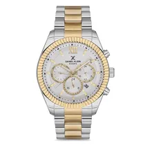 Relogio Analógico Masculino Daniel Klein DK.1.12769-6 Exclusive Gents / Pulseira de Aço Inoxidável - Prata/Dourado