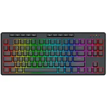 Teclado Gaming Sem Fio Redragon Shiva Pro 87 K516RGB-Pro Inglês USB com Backlight RGB - Preto