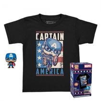 Funko Pop Pocket + Tee Marvel Captain America *L* Kid 63495