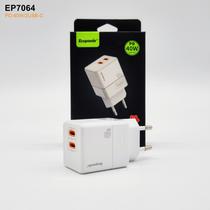 Carregador USB-C Ecopower EP-7064 40W 2X USB-C WHT