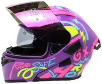 Capacete para Moto Hro Evo Yeah 3400DV - Tamanho s (55-56) - Purple